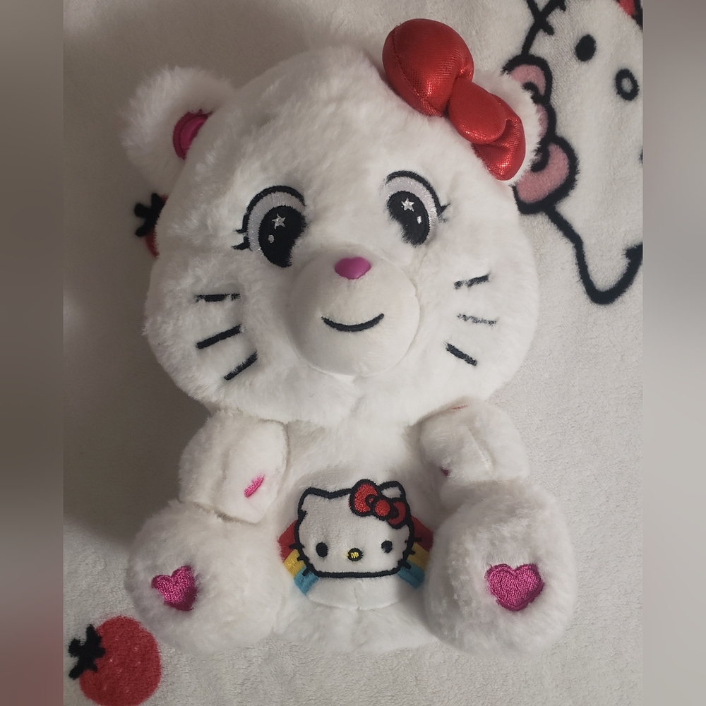 Care bear + Hello Kitty plush toy